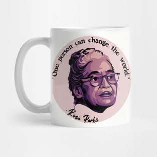 Rosa Parks Portrait and Quote Mug